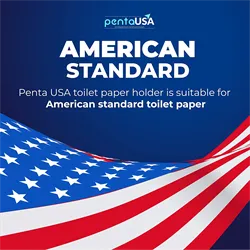 PentaUSA Chrome Toilet Paper Holders with Nickel Material