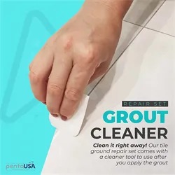 PentaUSA Fast Drying Gray Tile Grout Repair Kit,13.4oz-380gr