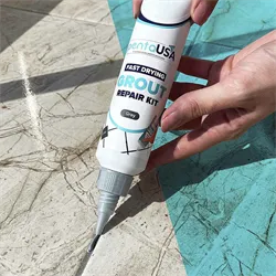 PentaUSA Gray Tile Grout Repair Kit, Fast Drying 250gr-8.8 oz