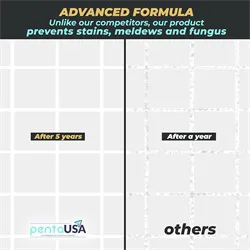 PentaUSA Gray Tile Grout Repair Kit, Fast Drying 250gr-8.8 oz