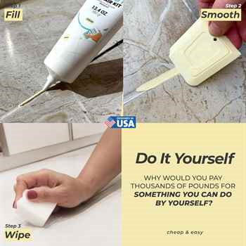 Cream13.4oz / 380gr Tile Grout - Large Grout Filler Repairs Renews Tube,Fast Drying Grout Repair Kit