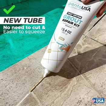 Beige | 13.4oz (380g) | Fast-Drying Tile Grout Repair Kit with Odorless Formula 