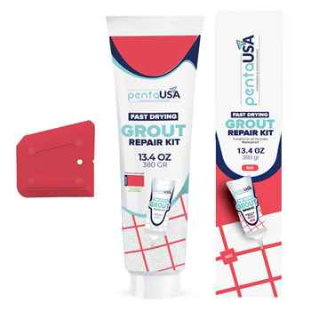 Red 13.4oz / 380g Tile Grout - Big Grout Filler Restores & Repairs, Quick-Dry Grout Repair Kit, Low-Odor