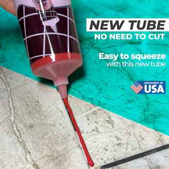 Red 13.4oz / 380g Tile Grout - Big Grout Filler Restores & Repairs, Quick-Dry Grout Repair Kit, Low-Odor