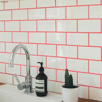 Red 13.4oz / 380g Tile Grout - Big Grout Filler Restores & Repairs, Quick-Dry Grout Repair Kit, Low-Odor