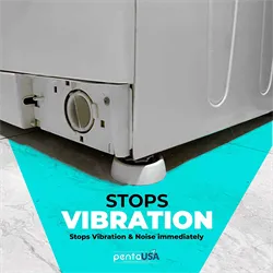 PentaUSA White Anti Vibration Pads for Washing Machine-Stops Moving
