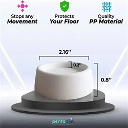 PentaUSA White Anti Vibration Pads for Washing Machine-Stops Moving