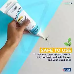 PentaUSA White Drywall Repair Patch Kit, Waterproof, Quick Fix 12.3 oz / 350gr