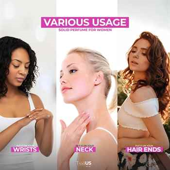 Peony 0.5oz (15g) Solid Perfume - TROIA US Travel Size Wax Cologne for Women, Handmade & Portable Fragrance