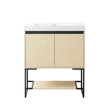 Pera 30 inch Nature Maple Vanity with Acrylic Sink