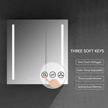 Pixel 30 Inches LED Medicine Cabinet 30 Aluminium  One Door