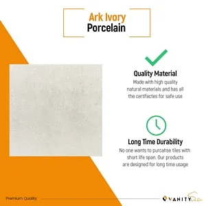 Pallet Porcelain Tile Ark Ivory Glossy 24"X24" - An Extra discount of 6% 