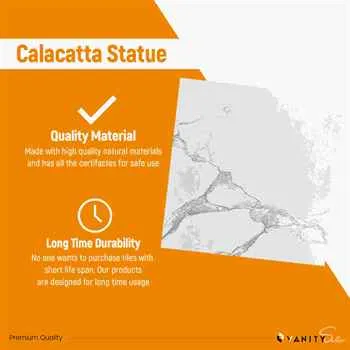 PALLET PORCELAIN TILE CALACATTA STATUARIO GLOSSY 24"X24"