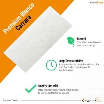 Premium Pallet Porcelain Tile Bianco Carrara Matt 24"X48" - An Extra 7% off