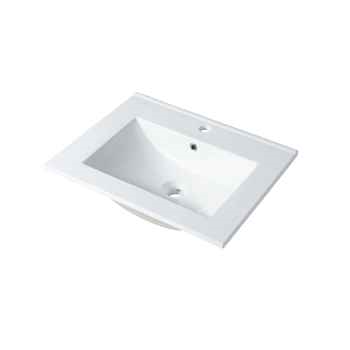 Square Ceramic Basin 20″ X 18″ - Top-Mount Design, cUPC Certified, Polished Ceramic Finish