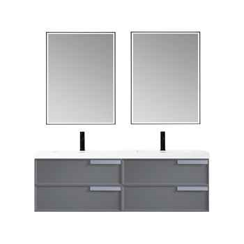 Star 72 inch Matte Grey Vanity