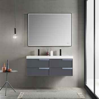 Star 72 inch Matte Grey Vanity
