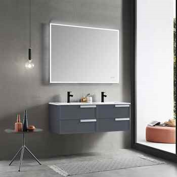 Star 72 inch Matte Grey Vanity