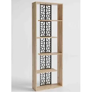 Story Metal Labirent Bookshelf - Atlantic Pine / Black
