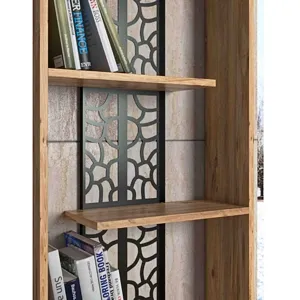 Story Metal Labirent Bookshelf - Atlantic Pine / Black