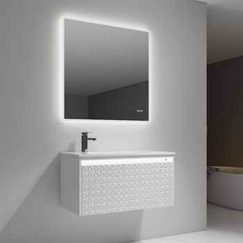 Torino 36 inch Glossy White Vanity With Droplet-Shaped Basin 