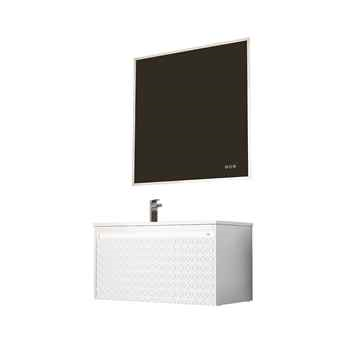 Torino 36 inch Glossy White Vanity With Droplet-Shaped Basin 