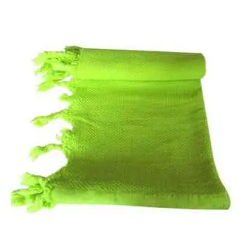 Traditional Hand And Face Towel: Peshkir - Green