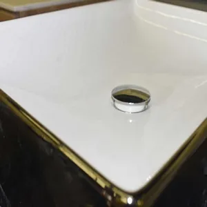 Trenton H 4" W 19 1/2" D 15" Porcelain Covered With Silver Glazed Top Sink