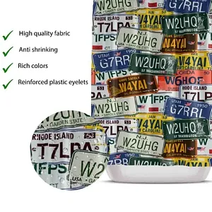 USA Number Plate Shower Curtain 