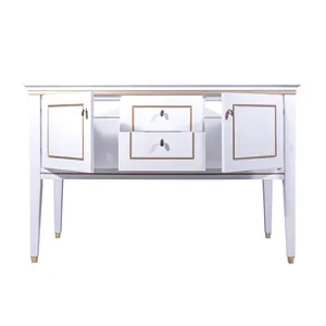 VANITY SALE  TrentonWhite / Gold Bathroom Cabinet – 48 inches, Engineer Wooden Material Bath Cabinets