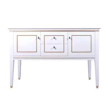 VANITY SALE  TrentonWhite / Gold Bathroom Cabinet – 48 inches, Engineer Wooden Material Bath Cabinets