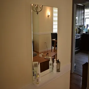 Vanitysale Bathroom Mirror 23.6 inch White Shelve Mirror