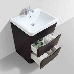 Venice 32" Black Floor Bathroom Vanity