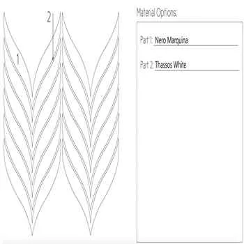 Victoria Custom Water Jet Mosaic Design-free Shipping- Custom Sizes