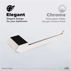 Viola 4610 Paper Holder Metal Material Chrome Finish