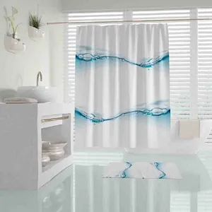 Water Drop Shower Curtain 