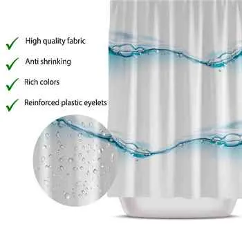 Water Drop Shower Curtain 