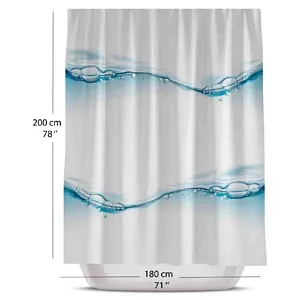 Water Drop Shower Curtain 