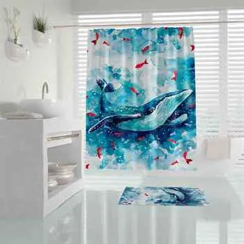 Whale Shower Curtain 
