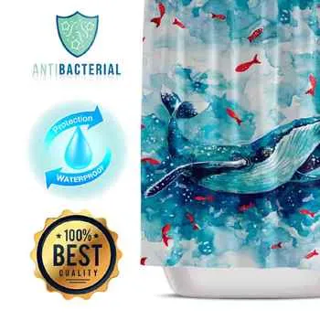 Whale Shower Curtain 
