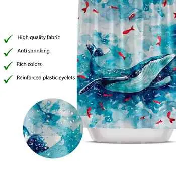 Whale Shower Curtain 