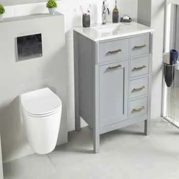 Woodbridge 36" Light Gray Bathroom Cabinet