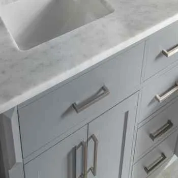 Woodbridge 60" Light Gray Double Sink Bathroom Cabinet