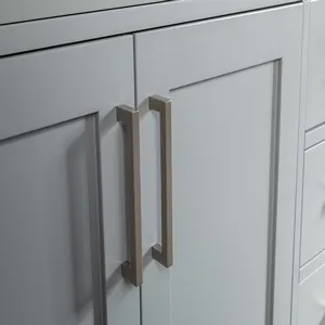 Woodbridge 72" Light Gray Double Sink Bathroom Cabinet