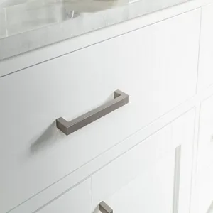 Woodbridge 72" White Double Sink Bathroom Wood Vanity 