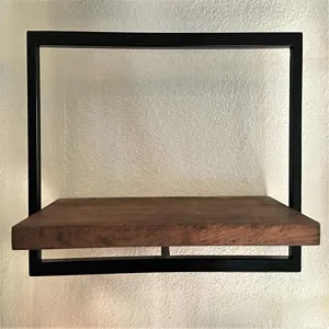 Elementair Promoten Kudde 24 Inch Metal - Solid Wood Wall Shelves Units | VanitySale