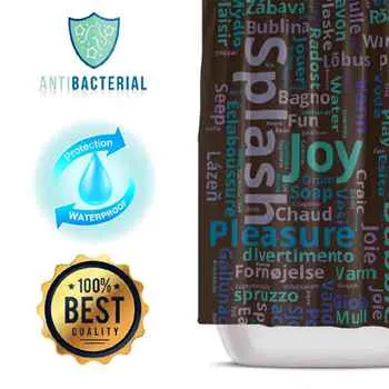 Word Cloud Shower Curtain 