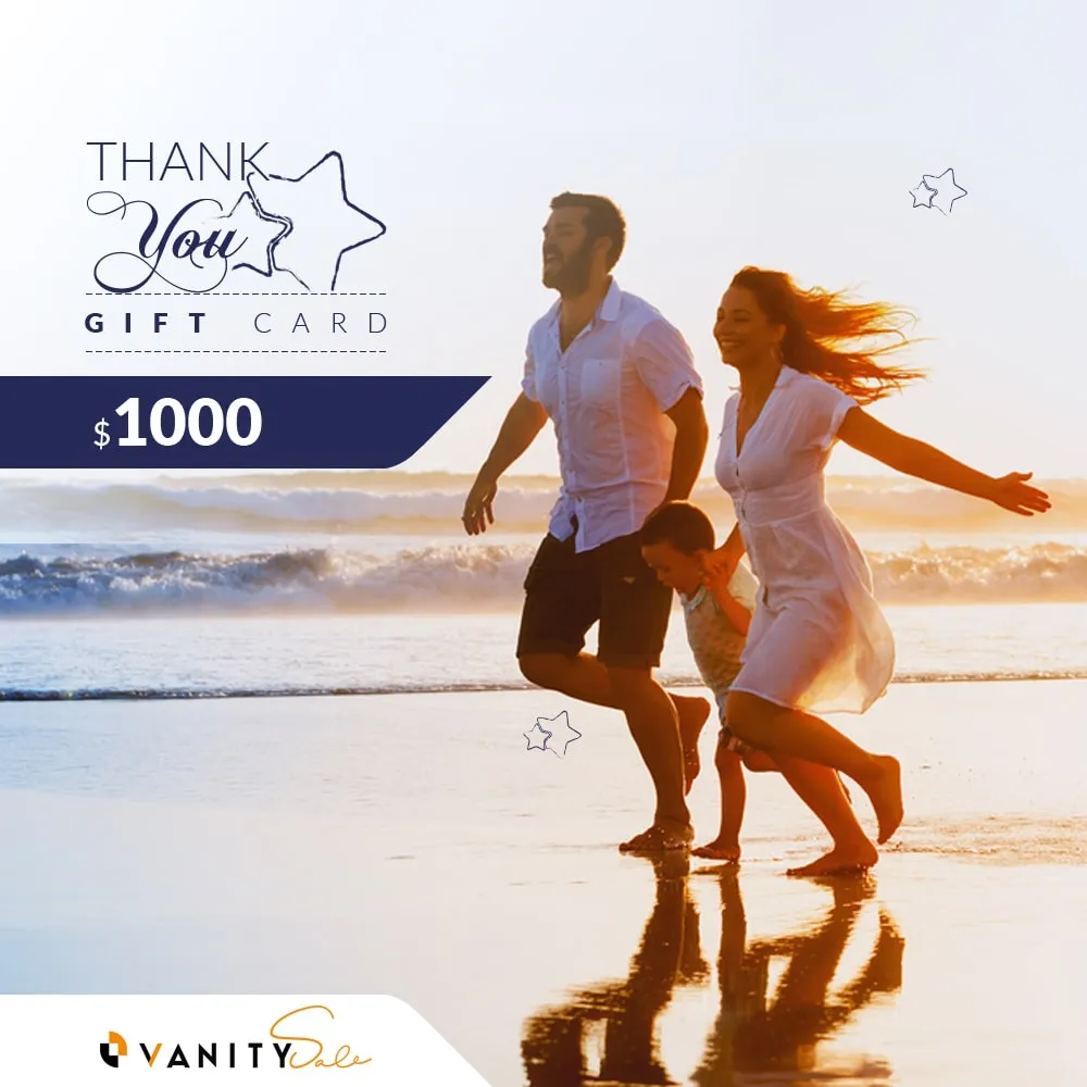 VANITY SALE Attractive Thank You Gift Cards $1000 – Charming Cheap Presents