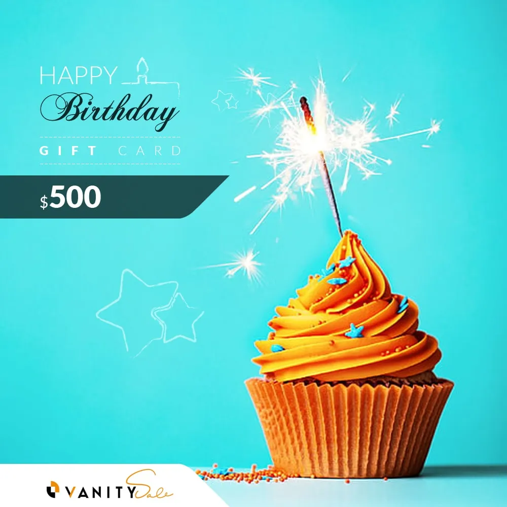 VANITY SALE Contemporary Birthday Gift Cards $500 – Various Cheap Presents