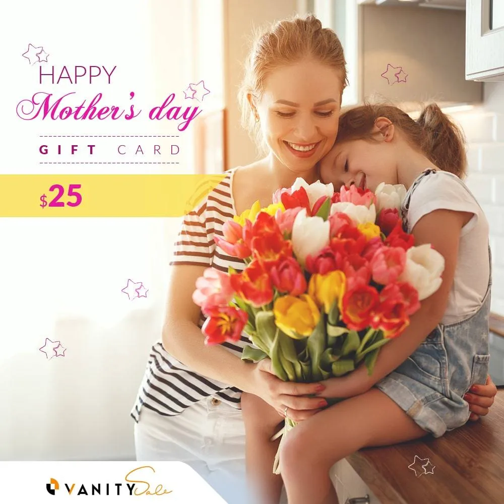 VANITY SALE Contemporary Mother’s Day Gift Cards $25 – Various Cheap Presents